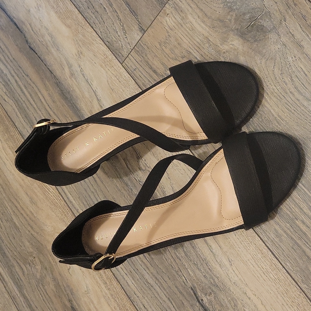 Kelly & Katie black heels